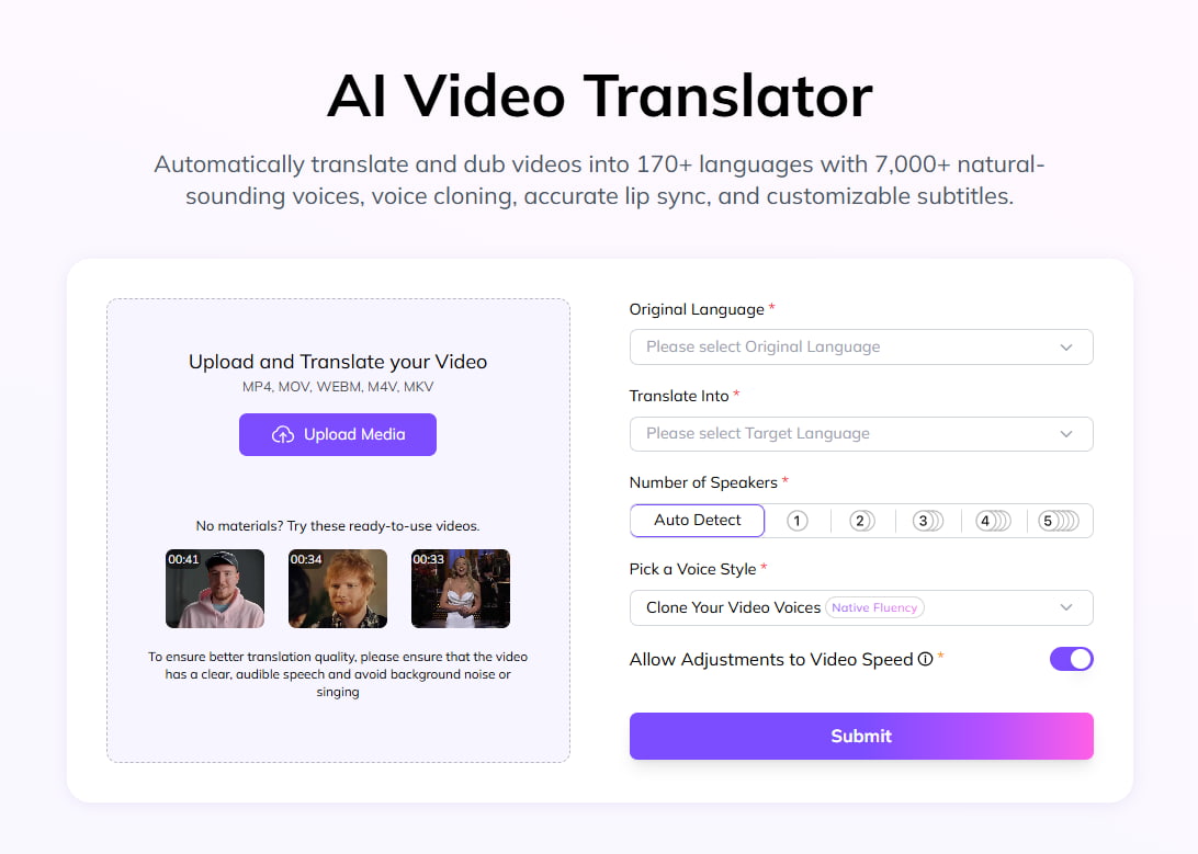 Upload Your Video